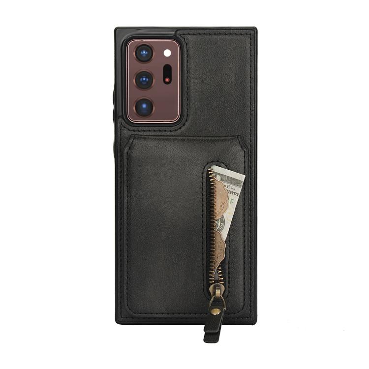 For Samsung Galaxy Note20 Ultra Zipper Wallet Split MagSafe Leather Back Phone Case