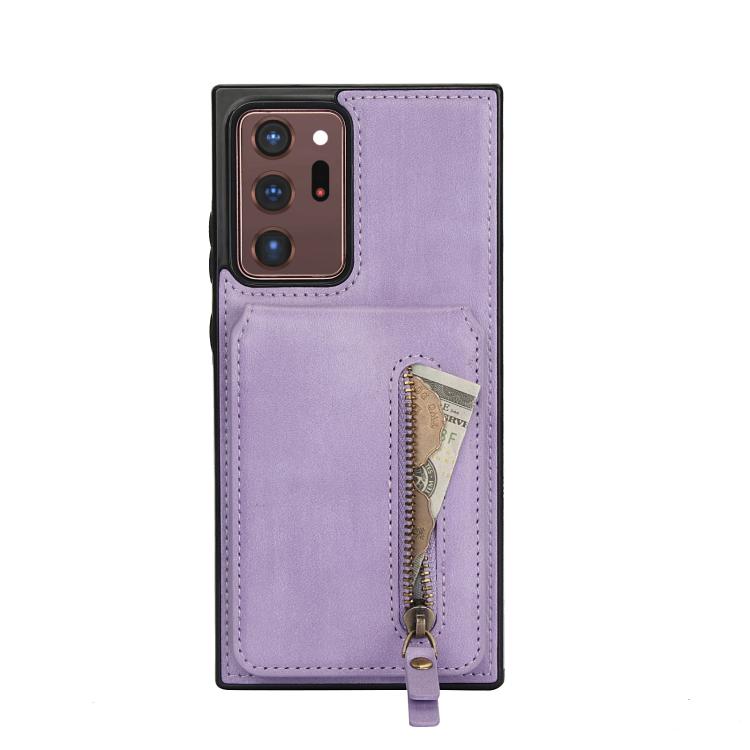For Samsung Galaxy Note20 Ultra Zipper Wallet Split MagSafe Leather Back Phone Case