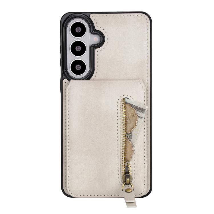 For Samsung Galaxy S26 5G Zipper Wallet Split MagSafe Leather Back Phone Case