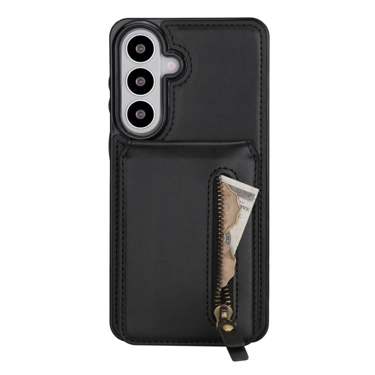 For Samsung Galaxy S26 5G Zipper Wallet Split MagSafe Leather Back Phone Case