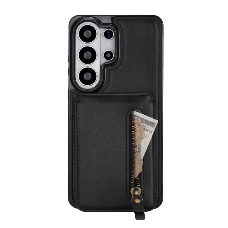 For Samsung Galaxy S26 Ultra 5G Zipper Wallet Split MagSafe Leather Back Phone Case