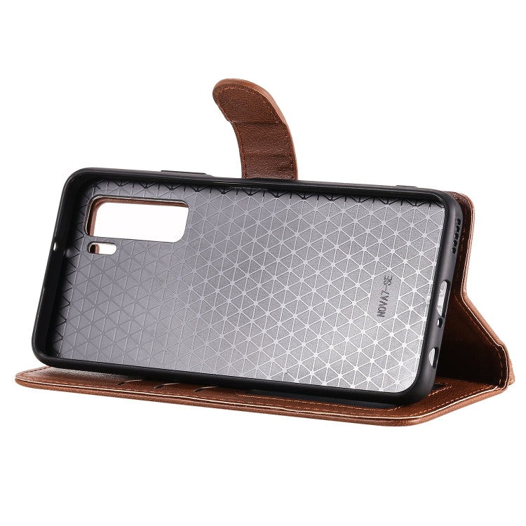 For Huawei Nova 7 SE 2 in 1 Solid Color Detachable PU Leather Case with Card Slots & Magnetic Holder & Photo Frame & Wallet & Strap