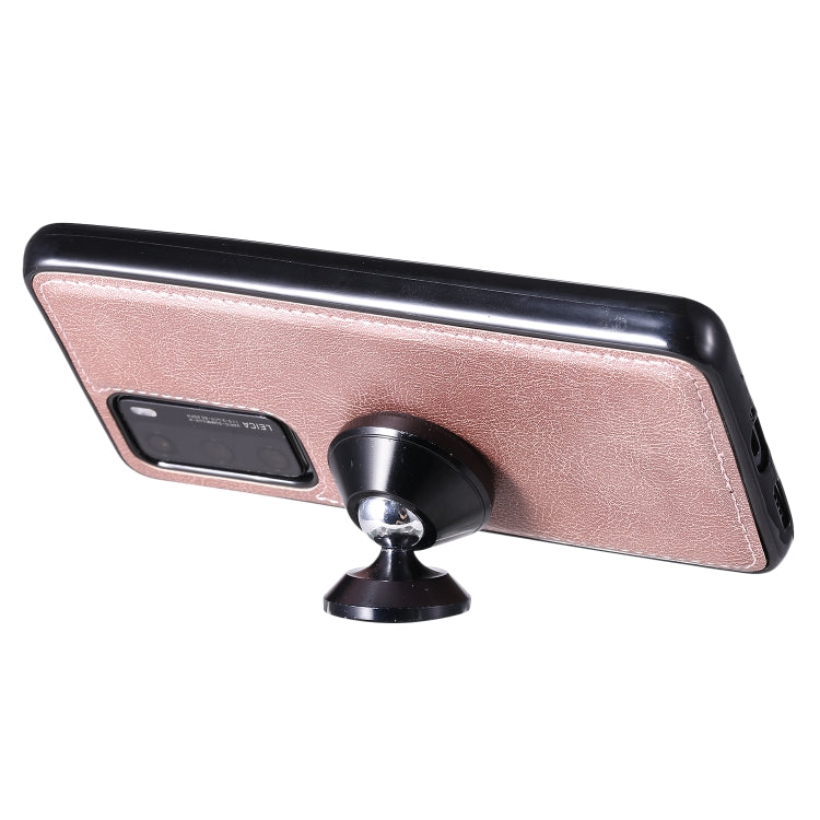 For Huawei P40 2 in 1 Solid Color Detachable PU Leather Case with Card Slots & Magnetic Holder & Photo Frame & Wallet & Strap