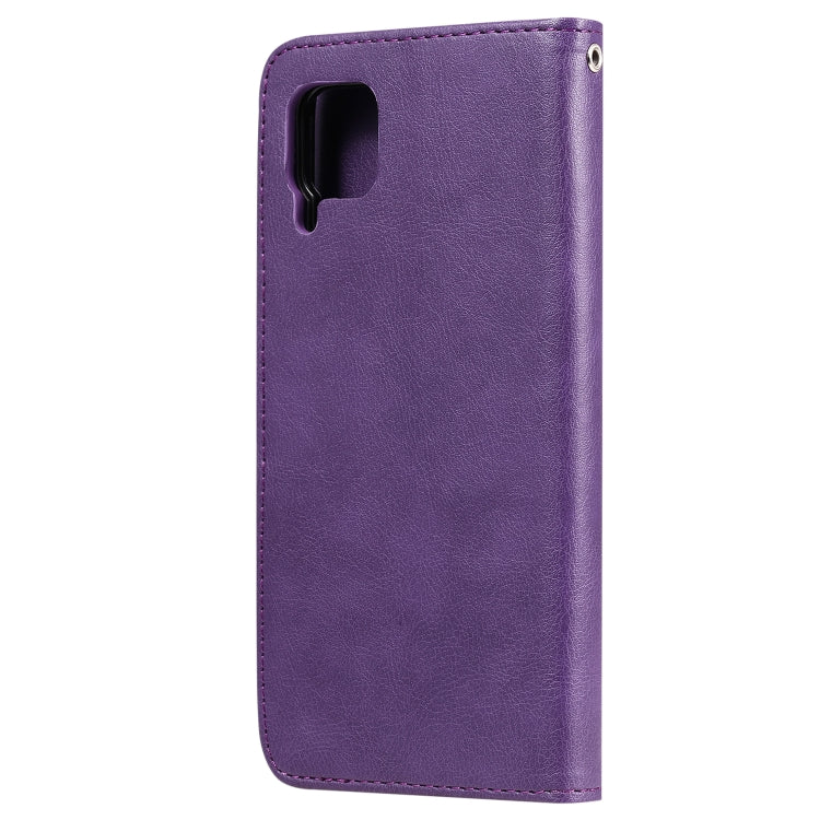 For Huawei P40 Pro 2 in 1 Solid Color Detachable PU Leather Case with Card Slots & Magnetic Holder & Photo Frame & Wallet & Strap