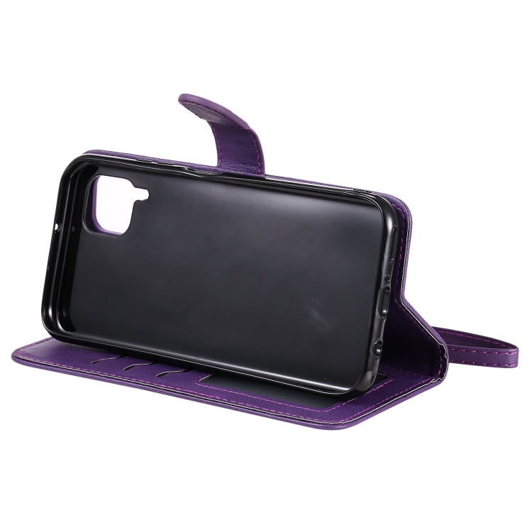 For Huawei P40 Pro 2 in 1 Solid Color Detachable PU Leather Case with Card Slots & Magnetic Holder & Photo Frame & Wallet & Strap