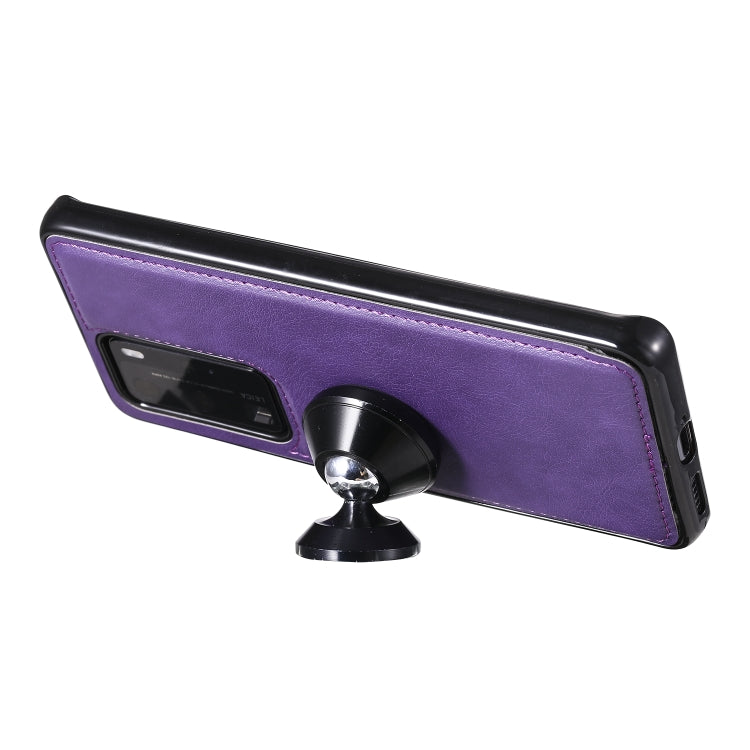 For Huawei P40 Lite 2 in 1 Solid Color Detachable PU Leather Case with Card Slots & Magnetic Holder & Photo Frame & Wallet & Strap