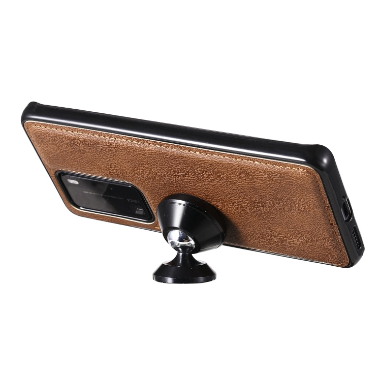 For Huawei P40 Lite 2 in 1 Solid Color Detachable PU Leather Case with Card Slots & Magnetic Holder & Photo Frame & Wallet & Strap