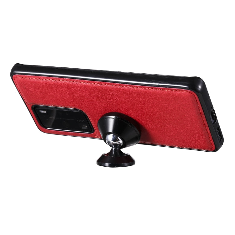 For Huawei P40 Lite 2 in 1 Solid Color Detachable PU Leather Case with Card Slots & Magnetic Holder & Photo Frame & Wallet & Strap