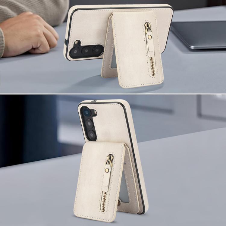 For Samsung Galaxy A54 5G Zipper Wallet Split MagSafe Leather Back Phone Case