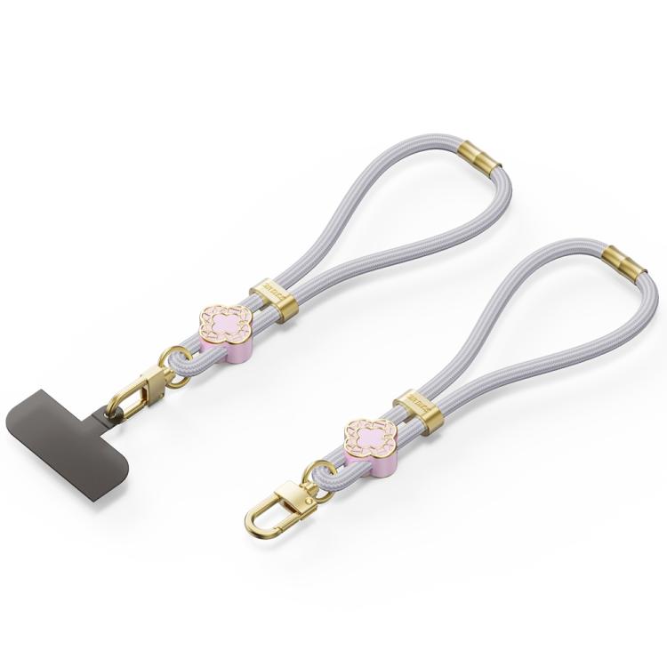 DUX DUCIS Garden Series Begonia Pattern Adjustable Short Phone Lanyard