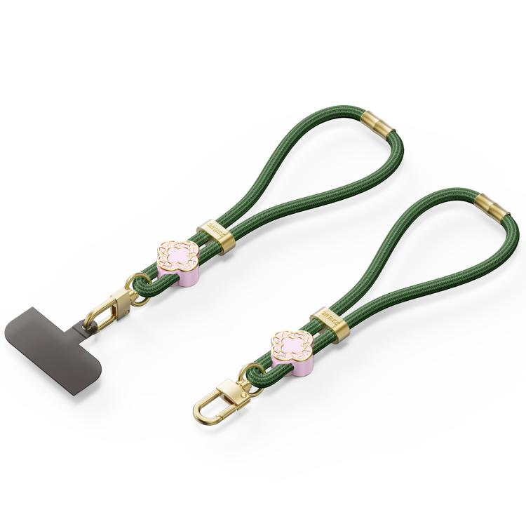 DUX DUCIS Garden Series Begonia Pattern Adjustable Short Phone Lanyard