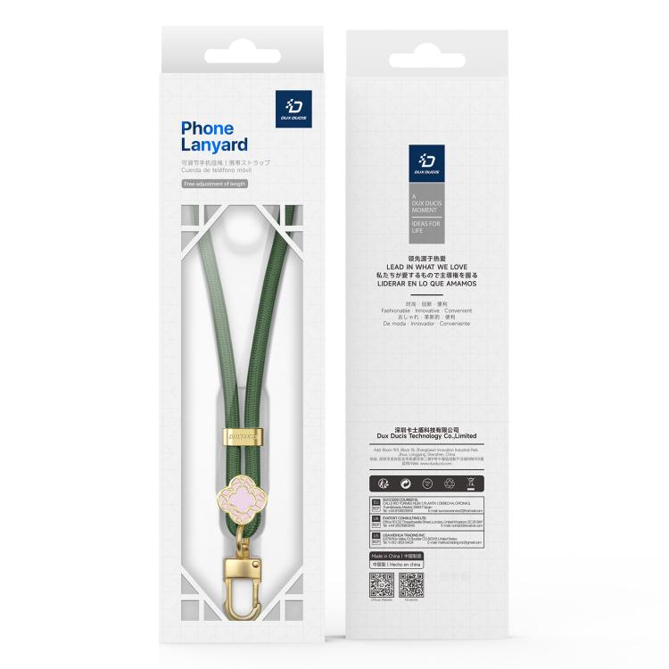 DUX DUCIS Garden Series Begonia Pattern Adjustable Short Phone Lanyard