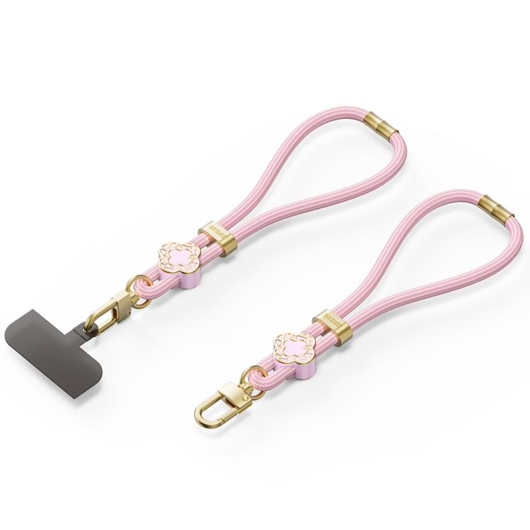 DUX DUCIS Garden Series Begonia Pattern Adjustable Short Phone Lanyard