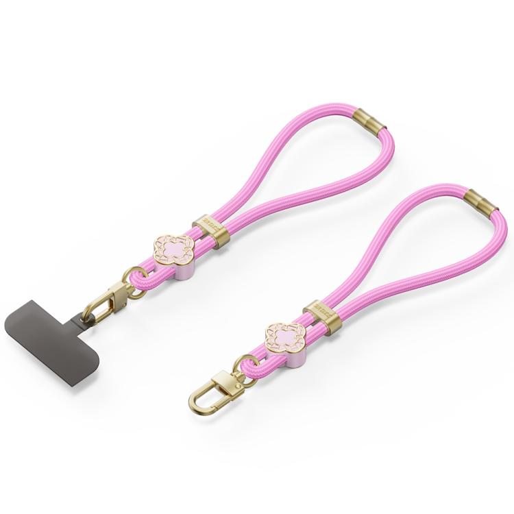 DUX DUCIS Garden Series Begonia Pattern Adjustable Short Phone Lanyard