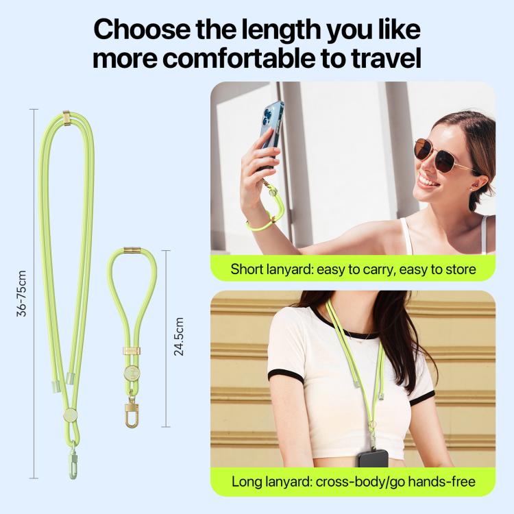 DUX DUCIS Garden Series Tile Pattern Adjustable Short Phone Lanyard