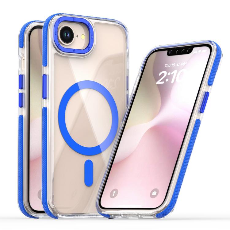For iPhone 17e / 16e Dual-Color Clear Acrylic Hybrid TPU MagSafe Phone Case