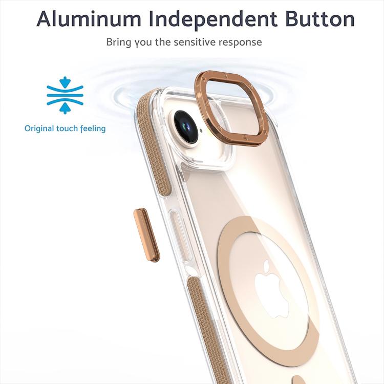 For iPhone 17e / 16e Dual-Color Clear Acrylic Hybrid TPU MagSafe Phone Case