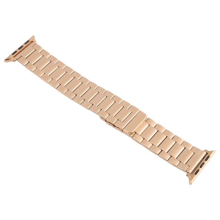 For Apple Watch 46mm / 49mm / 45mm / 44mm Three-beads Magnetic Steel Watch Band