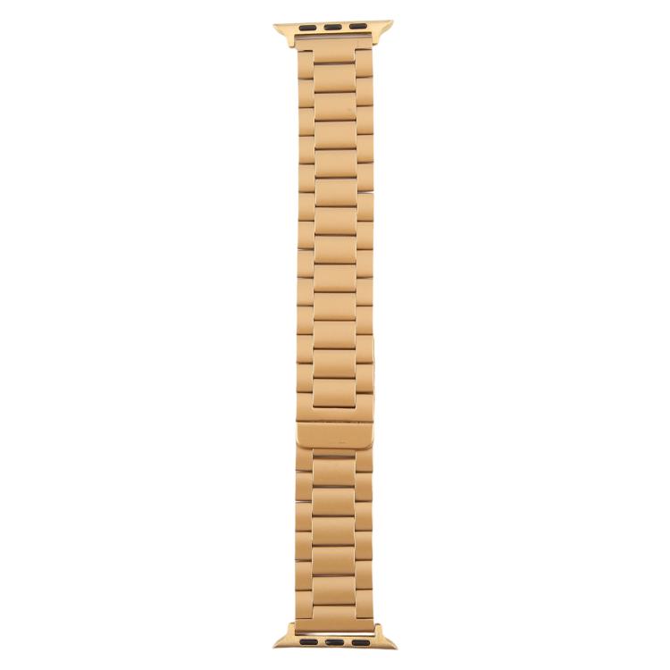 For Apple Watch 46mm / 49mm / 45mm / 44mm Three-beads Magnetic Steel Watch Band