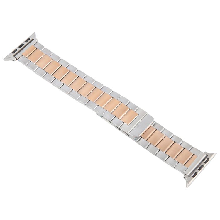 For Apple Watch 46mm / 49mm / 45mm / 44mm Three-beads Magnetic Steel Watch Band