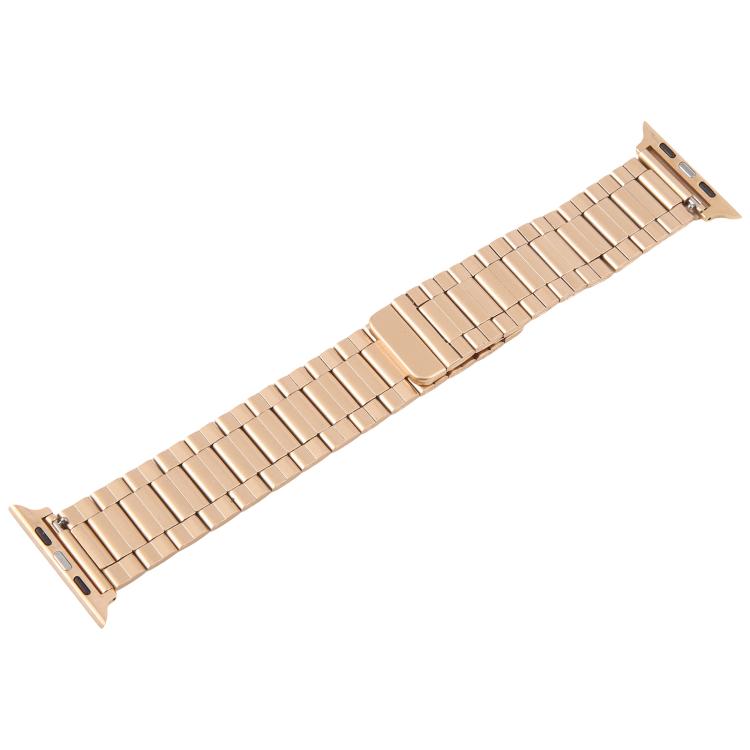 For Apple Watch 42mm / 41mm / 40mm / 38mm Three-beads Magnetic Steel Watch Band