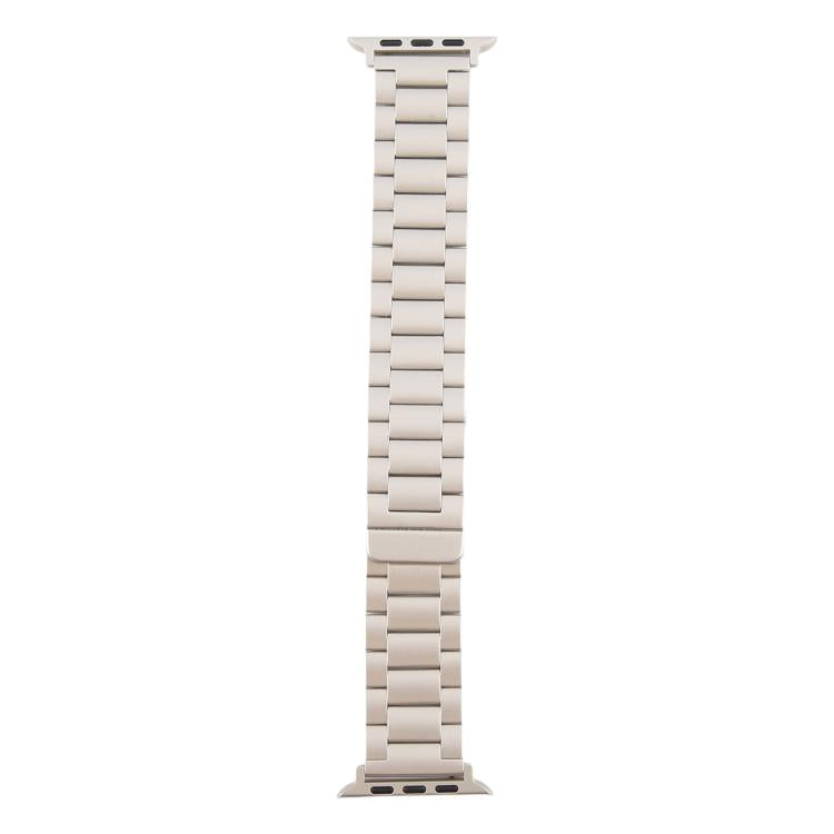 For Apple Watch 42mm / 41mm / 40mm / 38mm Three-beads Magnetic Steel Watch Band