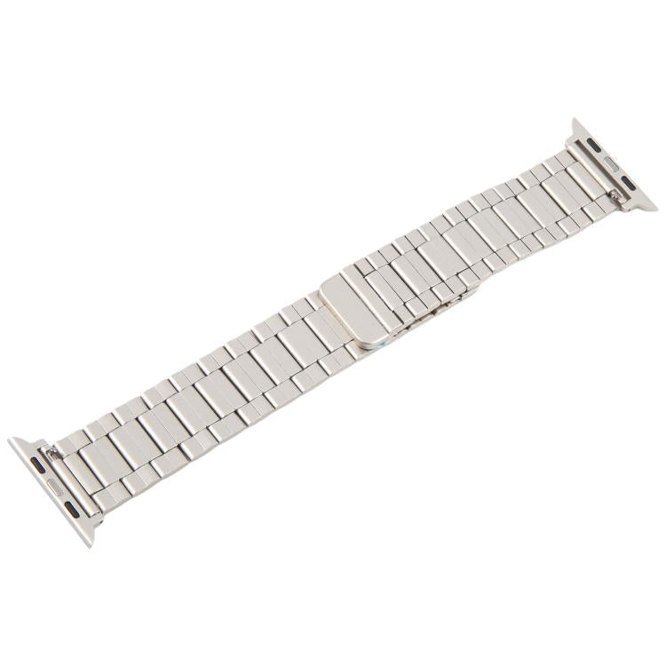 For Apple Watch 42mm / 41mm / 40mm / 38mm Three-beads Magnetic Steel Watch Band