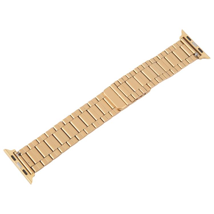 For Apple Watch 42mm / 41mm / 40mm / 38mm Three-beads Magnetic Steel Watch Band