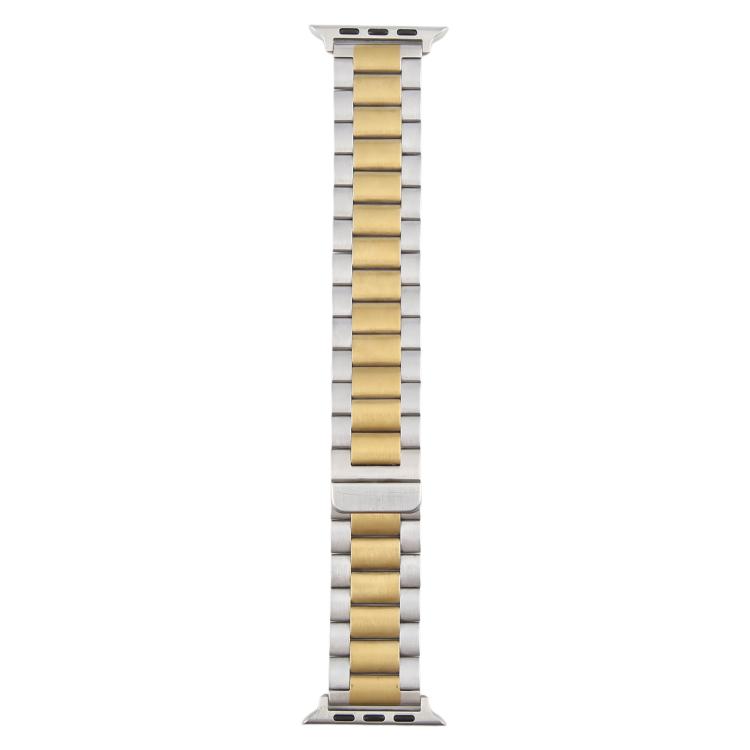 For Apple Watch 42mm / 41mm / 40mm / 38mm Three-beads Magnetic Steel Watch Band