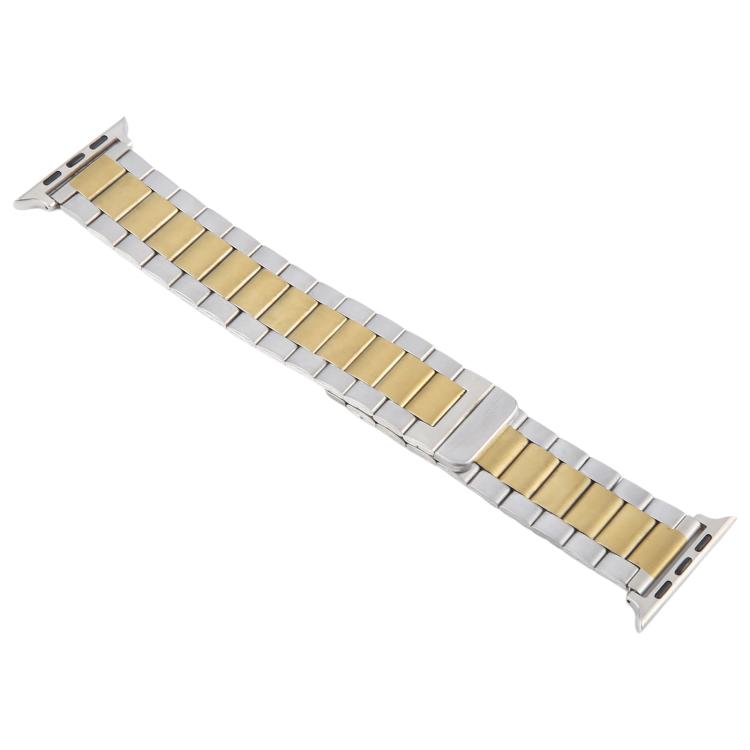 For Apple Watch 42mm / 41mm / 40mm / 38mm Three-beads Magnetic Steel Watch Band