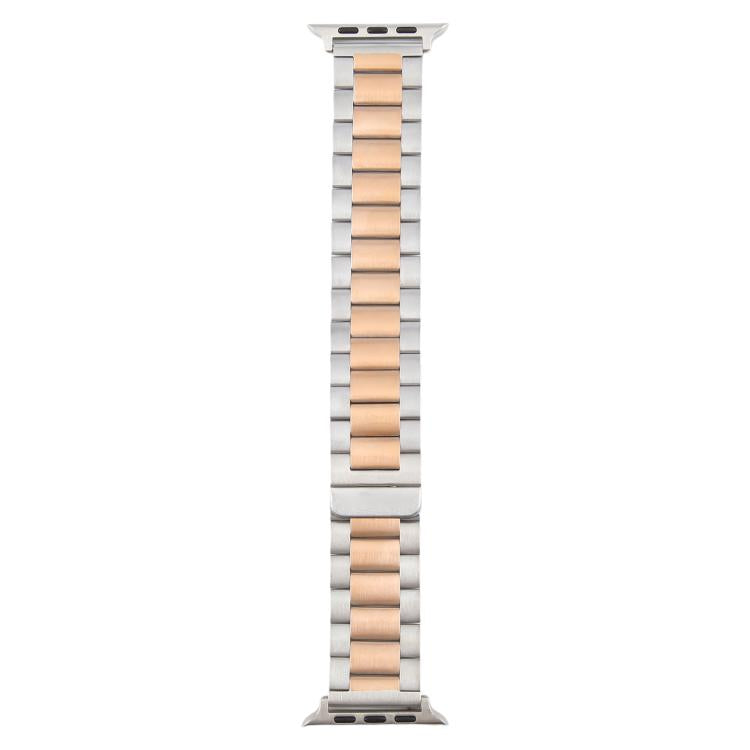 For Apple Watch 42mm / 41mm / 40mm / 38mm Three-beads Magnetic Steel Watch Band