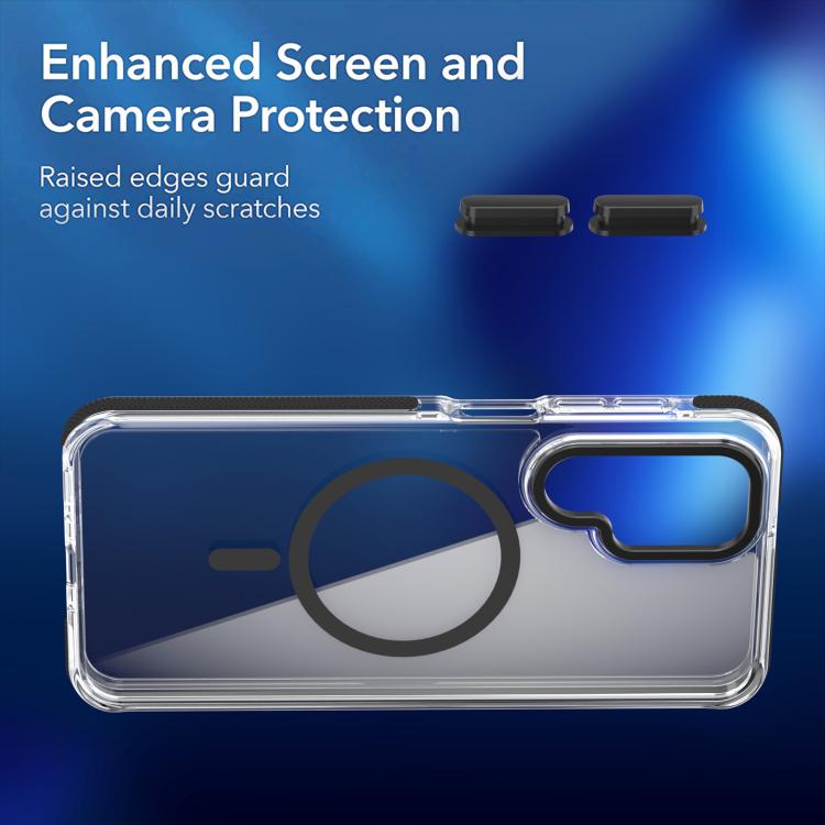 For Samsung Galaxy A26 5G Dual-Color Clear Acrylic Hybrid TPU MagSafe Phone Case