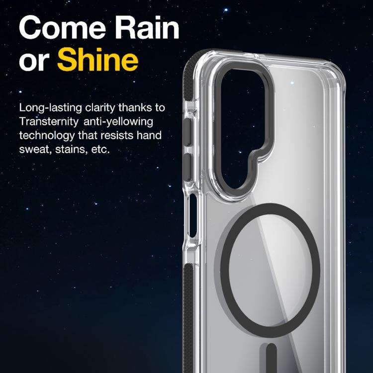 For Samsung Galaxy A26 5G Dual-Color Clear Acrylic Hybrid TPU MagSafe Phone Case
