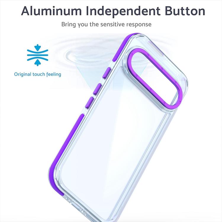 For Google Pixel 9 / 9 Pro Dual-Color Clear Acrylic Hybrid TPU MagSafe Phone Case