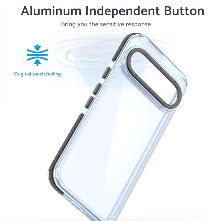 For Google Pixel 9 / 9 Pro Dual-Color Clear Acrylic Hybrid TPU MagSafe Phone Case