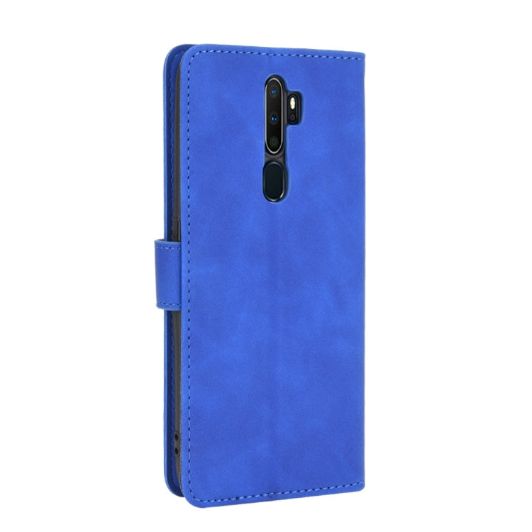 For OPPO A9 (2020) / A11 / A11X / A5 (2020) Solid Color Skin Feel Magnetic Buckle Horizontal Flip Calf Texture PU Leather Case with Holder & Card Slots & Wallet