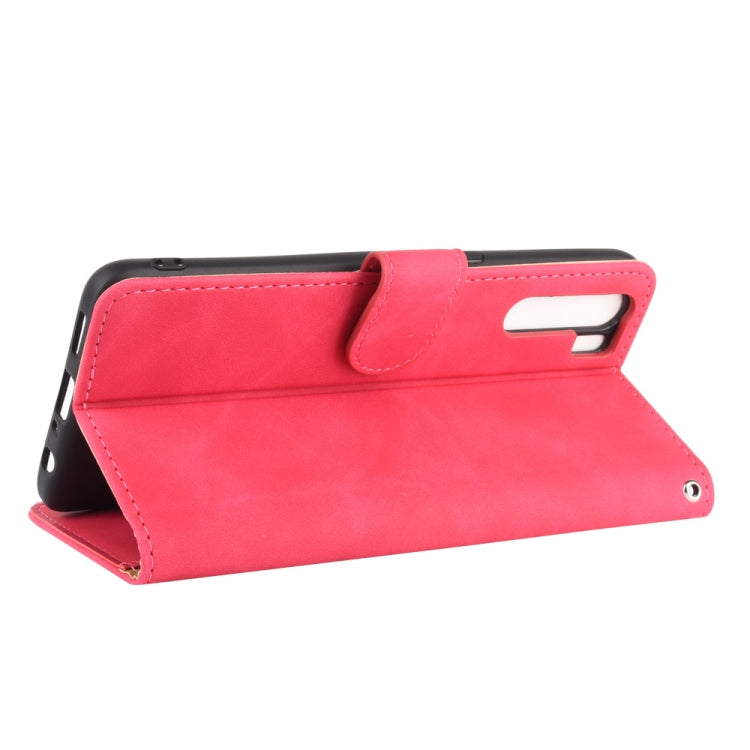 For OPPO A91 / F15 / Reno3(Southeast Asia Version) Solid Color Skin Feel Magnetic Buckle Horizontal Flip Calf Texture PU Leather Case with Holder & Card Slots & Wallet