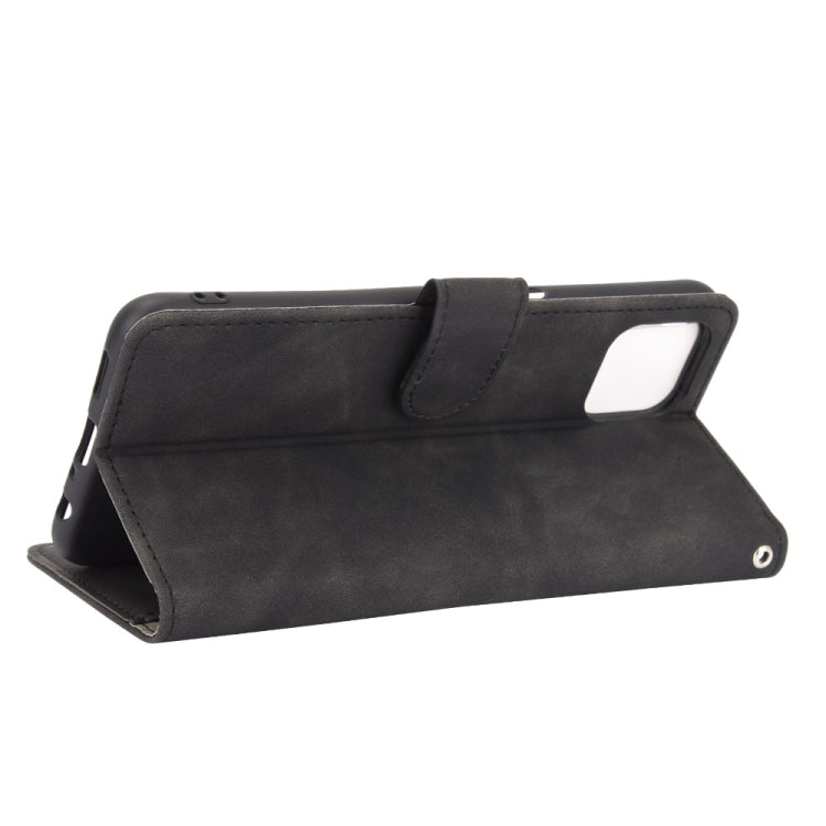 For OPPO A92s Solid Color Skin Feel Magnetic Buckle Horizontal Flip Calf Texture PU Leather Case with Holder & Card Slots & Wallet