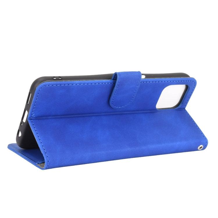 For OPPO A92s Solid Color Skin Feel Magnetic Buckle Horizontal Flip Calf Texture PU Leather Case with Holder & Card Slots & Wallet