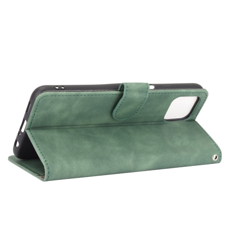 For OPPO A92s Solid Color Skin Feel Magnetic Buckle Horizontal Flip Calf Texture PU Leather Case with Holder & Card Slots & Wallet