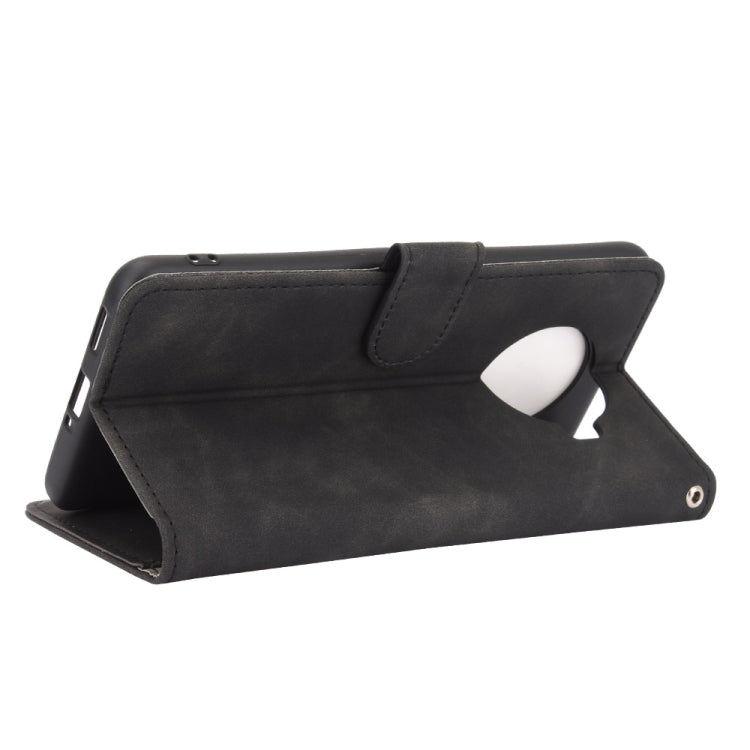 For OPPO Ace2 Solid Color Skin Feel Magnetic Buckle Horizontal Flip Calf Texture PU Leather Case with Holder & Card Slots & Wallet