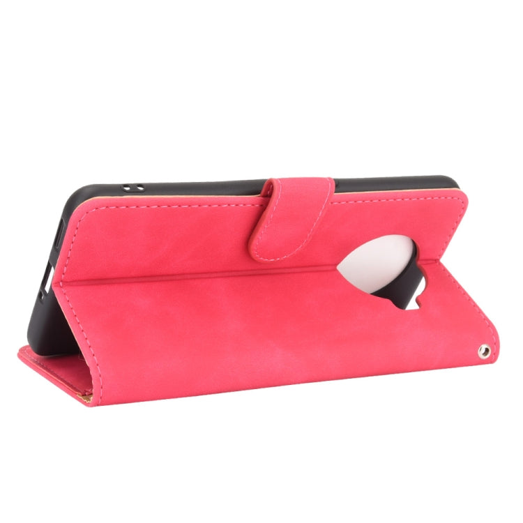 For OPPO Ace2 Solid Color Skin Feel Magnetic Buckle Horizontal Flip Calf Texture PU Leather Case with Holder & Card Slots & Wallet