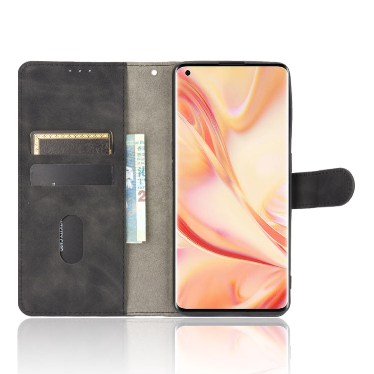 For OPPO Find X2 Pro Solid Color Skin Feel Magnetic Buckle Horizontal Flip Calf Texture PU Leather Case with Holder & Card Slots & Wallet