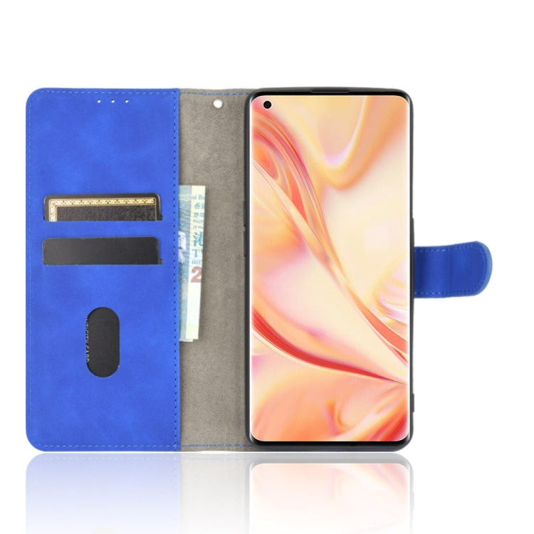 For OPPO Find X2 Pro Solid Color Skin Feel Magnetic Buckle Horizontal Flip Calf Texture PU Leather Case with Holder & Card Slots & Wallet