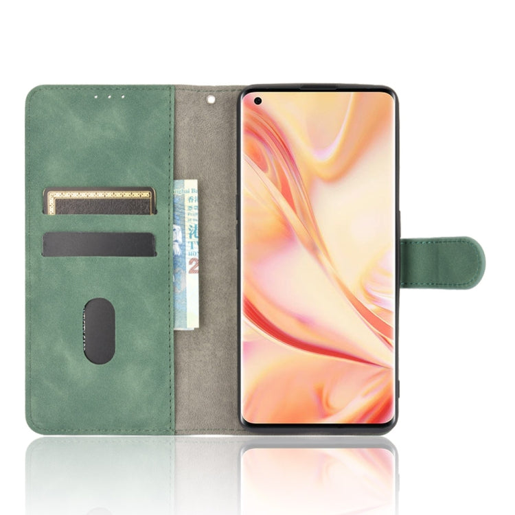 For OPPO Find X2 Pro Solid Color Skin Feel Magnetic Buckle Horizontal Flip Calf Texture PU Leather Case with Holder & Card Slots & Wallet