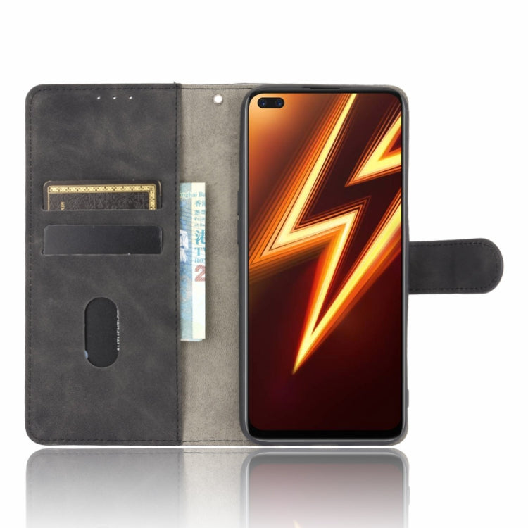 For OPPO Realme 6 Pro Solid Color Skin Feel Magnetic Buckle Horizontal Flip Calf Texture PU Leather Case with Holder & Card Slots & Wallet