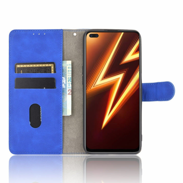 For OPPO Realme 6 Pro Solid Color Skin Feel Magnetic Buckle Horizontal Flip Calf Texture PU Leather Case with Holder & Card Slots & Wallet