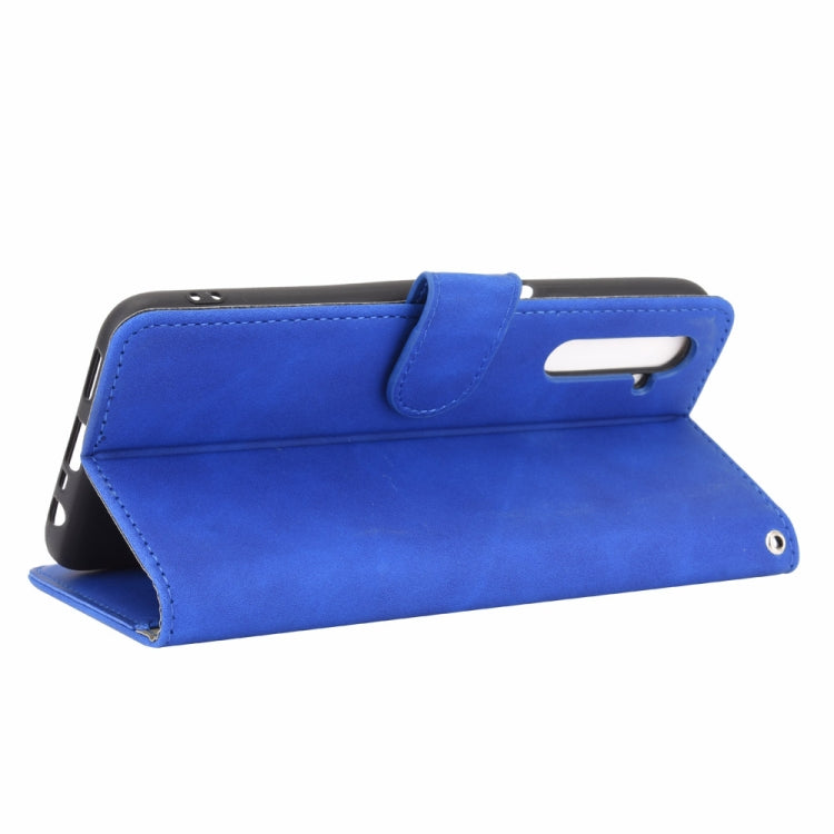 For OPPO Realme 6 Pro Solid Color Skin Feel Magnetic Buckle Horizontal Flip Calf Texture PU Leather Case with Holder & Card Slots & Wallet