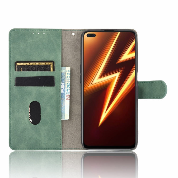 For OPPO Realme 6 Pro Solid Color Skin Feel Magnetic Buckle Horizontal Flip Calf Texture PU Leather Case with Holder & Card Slots & Wallet