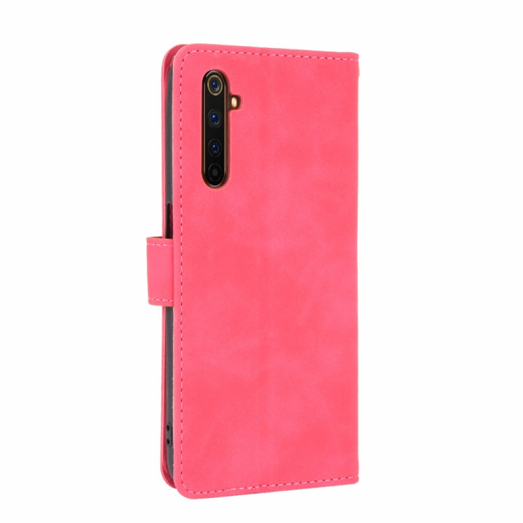 For OPPO Realme 6 Pro Solid Color Skin Feel Magnetic Buckle Horizontal Flip Calf Texture PU Leather Case with Holder & Card Slots & Wallet